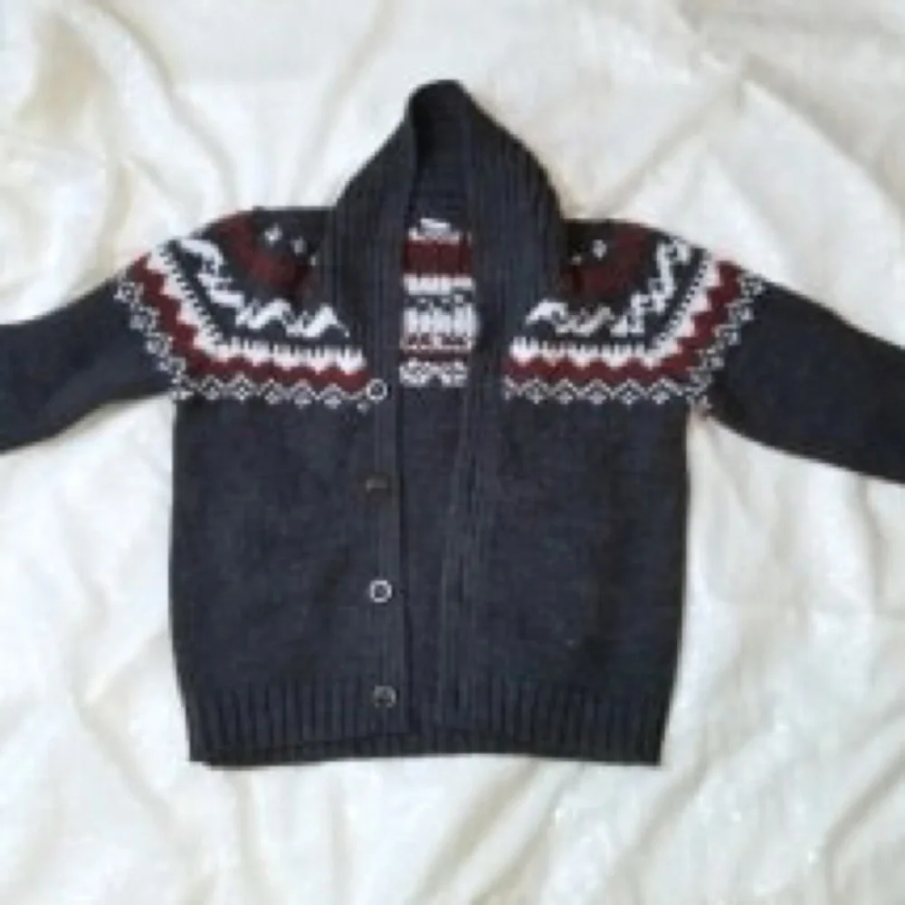 Carter's Boys Fair Isle Shawl Collar Cardigan Sweater Size 5T